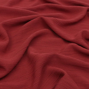 Viscose Linen Crinkle - Red