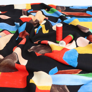 Viscose Linen Look - Throwing Shapes