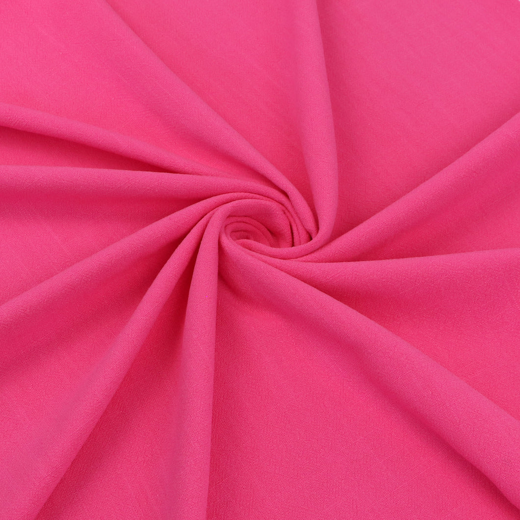 Viscose Linen - Bubblegum Pink