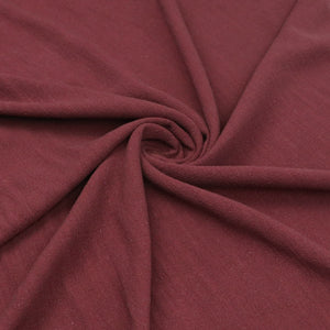 Viscose Linen Slub - Maroon