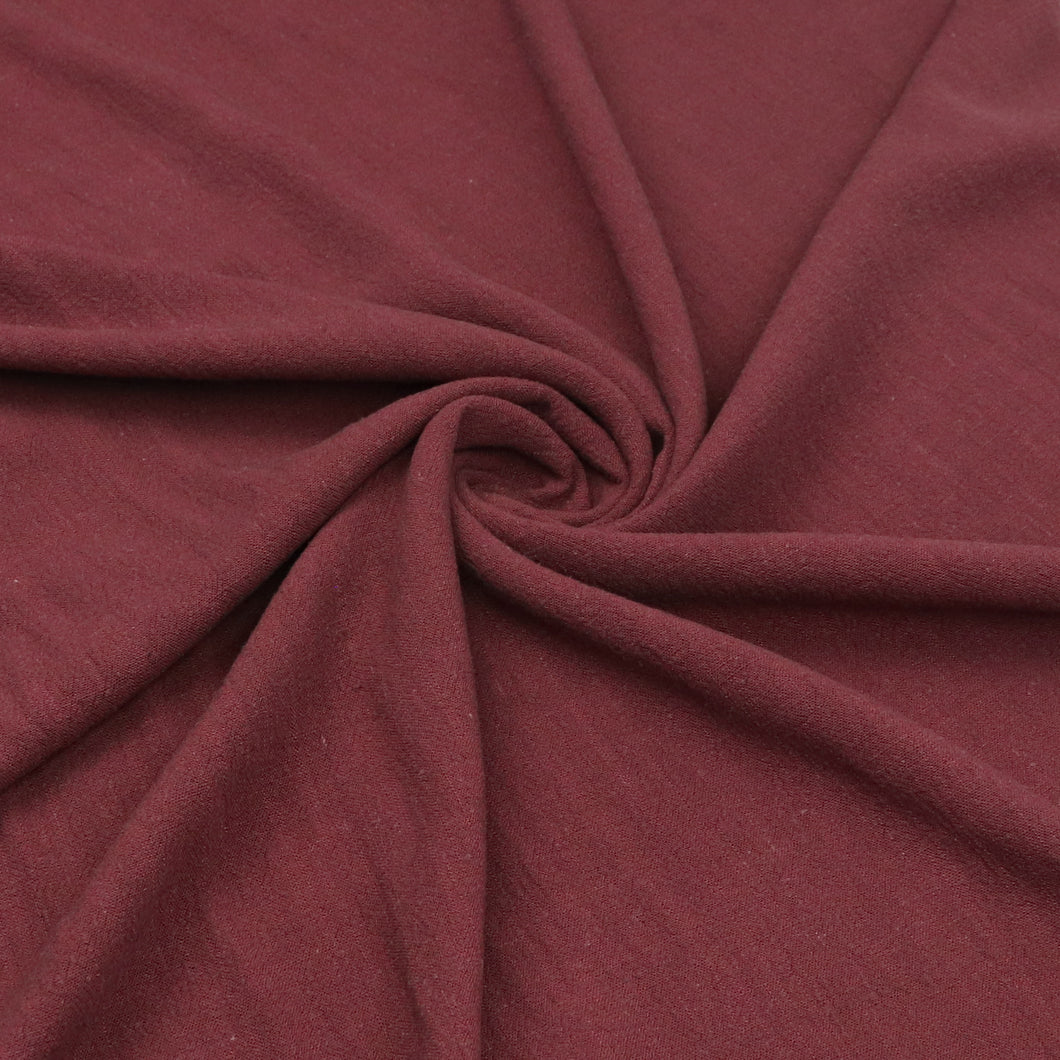 Viscose Linen Slub - Maroon