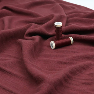 Viscose Linen Slub - Maroon