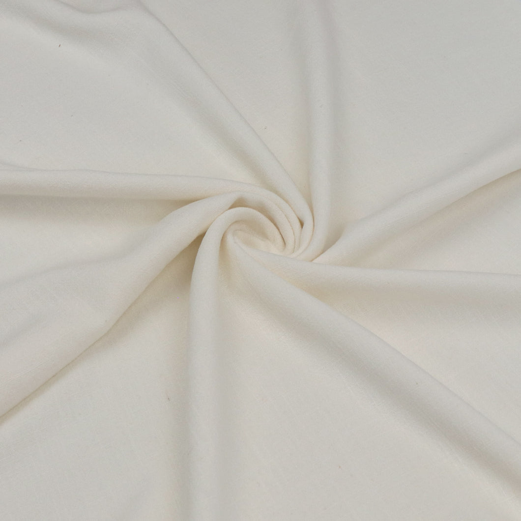 Viscose Linen Slub - Off-White