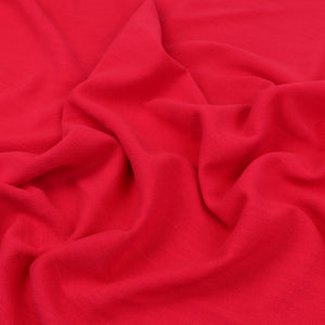 Viscose Linen - Scarlet Red