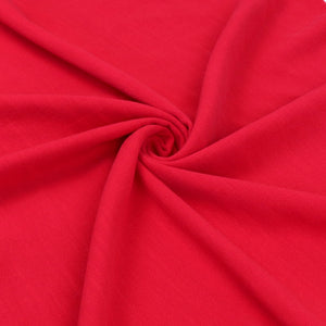 Viscose Linen - Scarlet Red