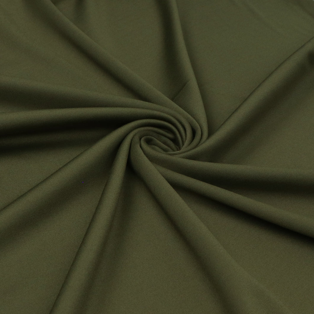 Viscose Ponte Di Roma - Khaki Green