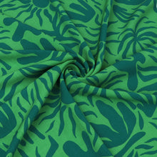 Viscose Poplin - Vacation Vibes - Green