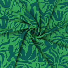 Viscose Poplin - Vacation Vibes - Green