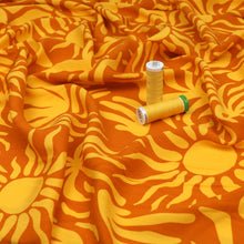 Viscose Poplin - Vacation Vibes - Orange