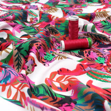 Viscose Satin - Colourful Tigers