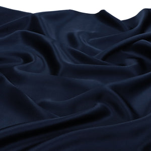 Viscose Satin - Navy Blue