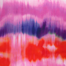 Viscose Satin - Watercolour Tie Dye - Pink