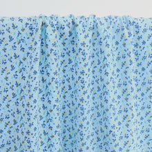 Viscose Seersucker - Petals - Blue - SALE