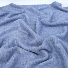 Viscose Soft Knit - Melange Sky Blue - END OF BOLT 80cm