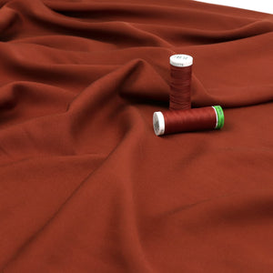 Viscose Twill - Dark Terracotta