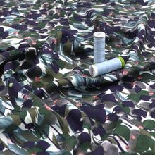 Viscose Twill - Floral Camouflage