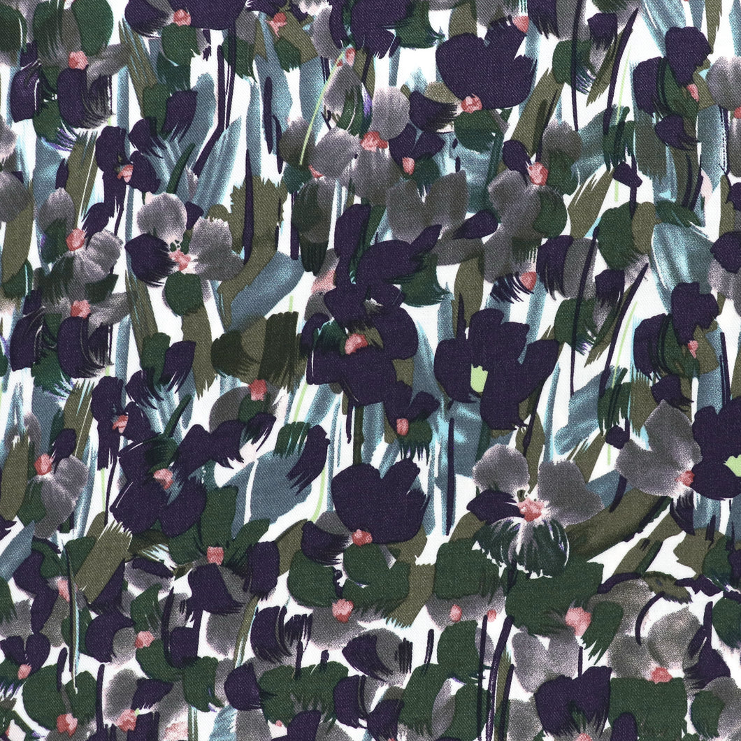 Viscose Twill - Floral Camouflage