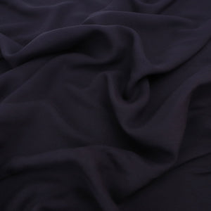 Viscose Twill - Navy Blue - END OF BOLT 44cm