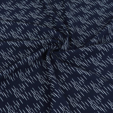 Viscose Twill - Navy Dashes