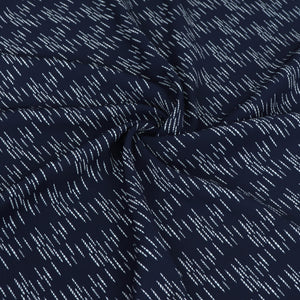 Viscose Twill - Navy Dashes