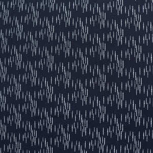 Viscose Twill - Navy Dashes