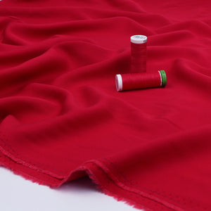 Viscose Twill - Red - END OF BOLT 103cm