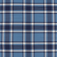 Viscose Twill - Yarn Dyed Check - Blue - SALE