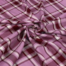 Viscose Twill - Yarn Dyed Check - Pink