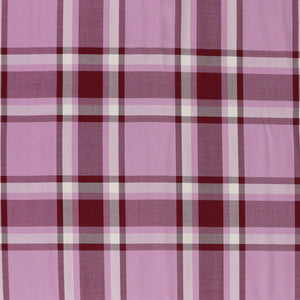 Viscose Twill - Yarn Dyed Check - Pink