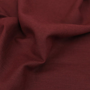 Washed Linen Cotton - Burgundy