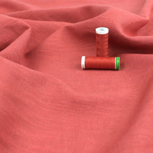 Washed Linen Cotton - Coral Stone