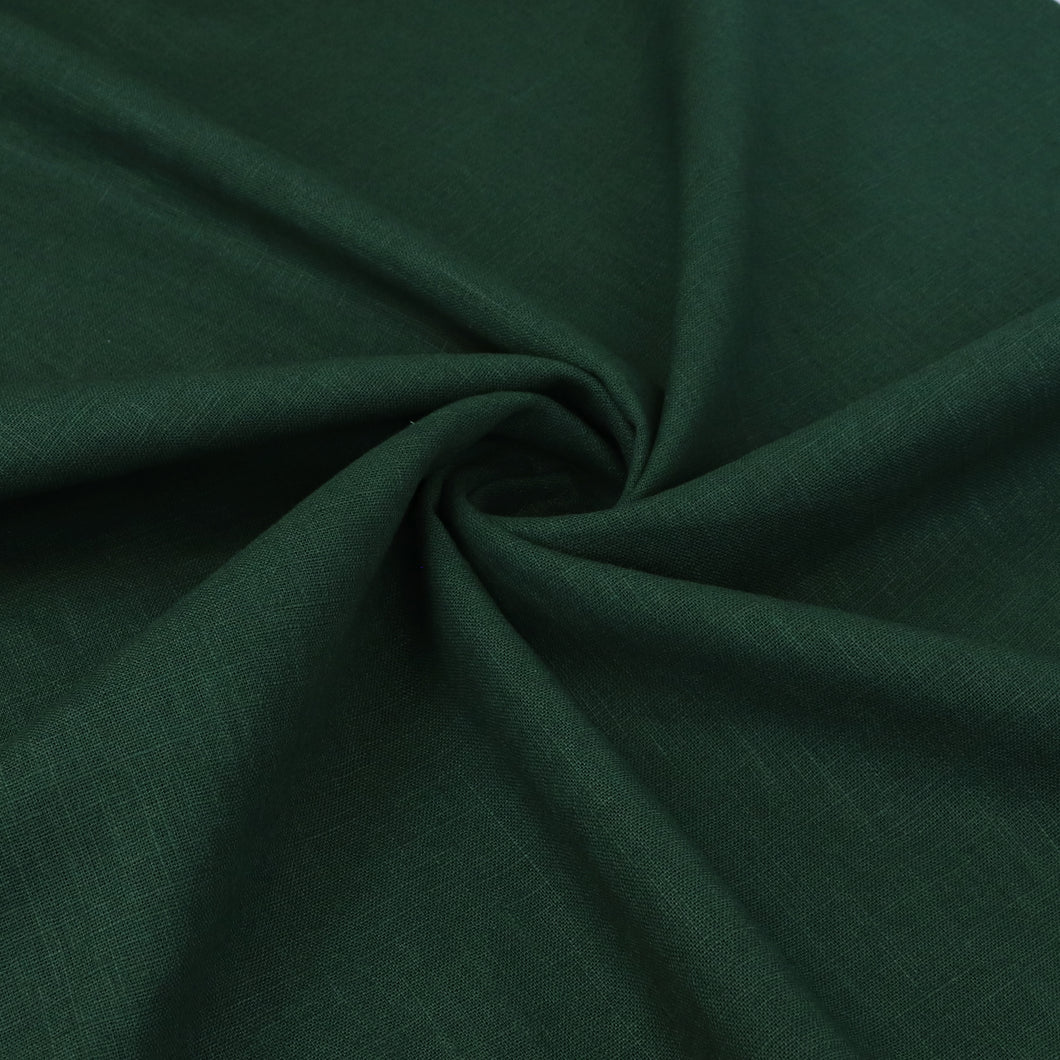 Washed Linen Cotton - Dark Green