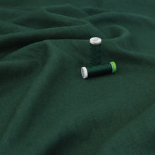 Washed Linen Cotton - Dark Green