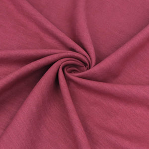 Washed Linen Cotton - Dark Rose - END OF BOLT 55cm