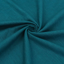 Washed Linen Cotton - Teal Green