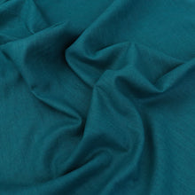 Washed Linen Cotton - Teal Green