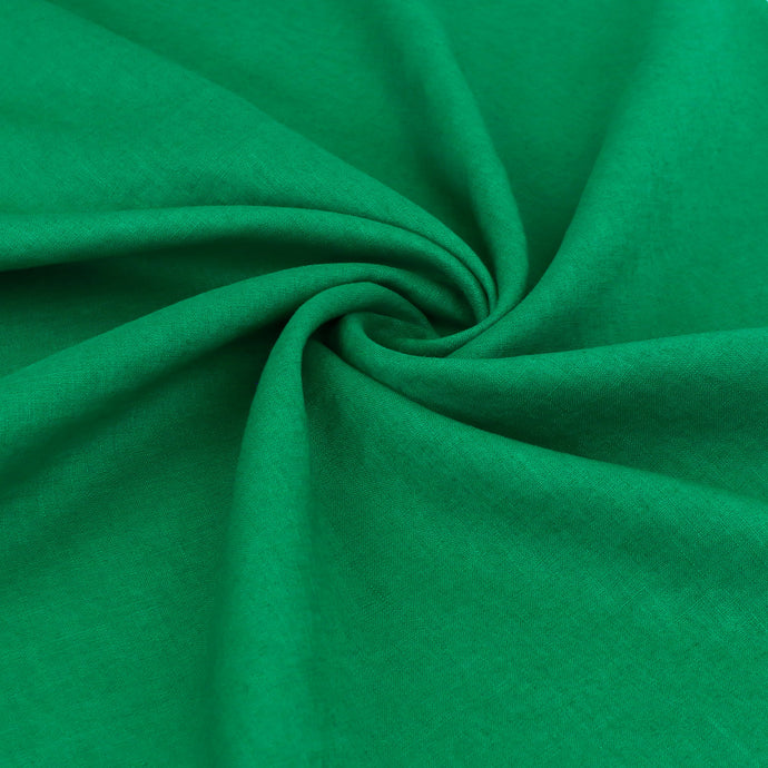 Washed Linen Cotton Lightweight - Green