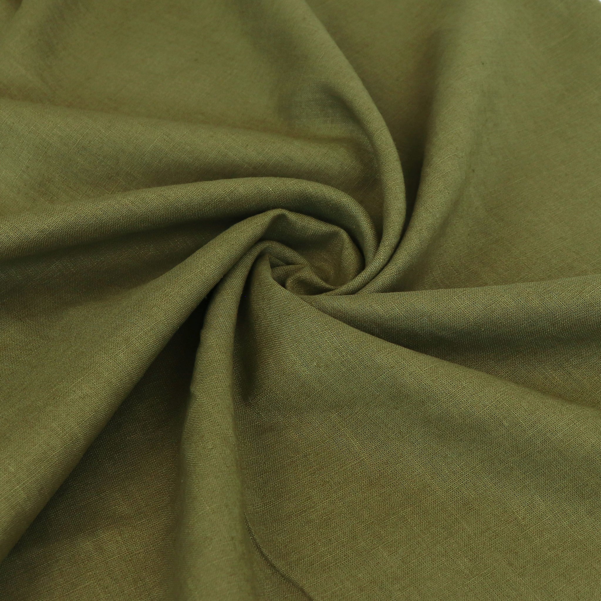 Washed Linen Cotton Lightweight - Olive Green – Sew Me Sunshine