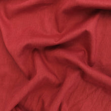 Washed Linen Cotton Lightweight - Red