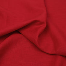 Washed Linen Ramie Cotton - Bright Red