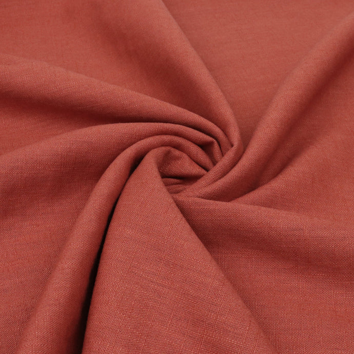 Washed Linen Cotton - Terracotta