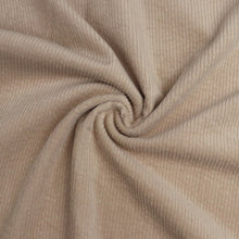 Washed Stretch Cotton Corduroy - Light Beige