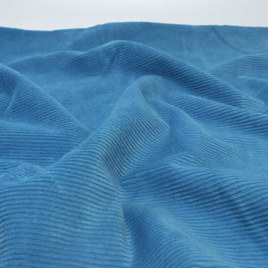 Washed Stretch Cotton Corduroy - Sky Blue
