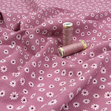 Washed Vintage Cotton - Daisy Meadow - Pink