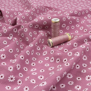 Washed Vintage Cotton - Daisy Meadow - Pink