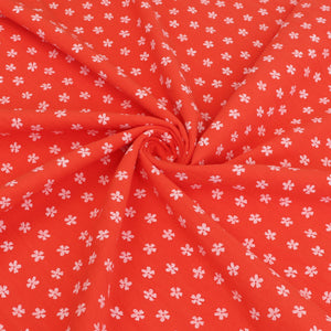 Washed Vintage Cotton - Daisy Stamp - Orange