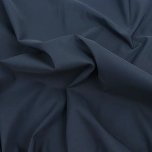Water Repellant Cotton Blend Coating - Navy Blue - END OF BOLT 69cm
