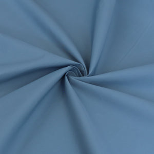 Water Repellant Cotton Blend Trench Coating - Blue