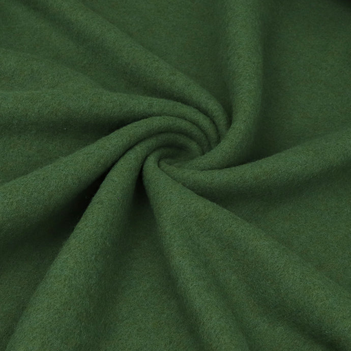 Wool Fleece - Green - END OF BOLT 51cm