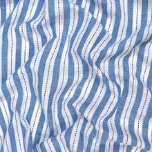 Yarn Dyed Cotton - Embroidered Stripe